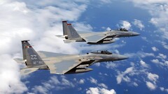 military aircraft airplane jets sky f-15 eagle military Aircraft