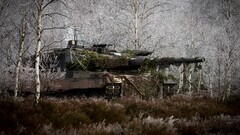 military vehicle birch frost camouflage Leopard 2