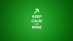 minecraft Keep Calm and Green video games Minimalism