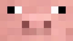 minecraft pigs Minimalism video games pink
