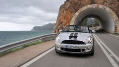 Mini Roadster road Car silver cars vehicle