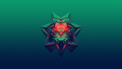 Minimalism abstract Facets justin maller gradient digital art 3d