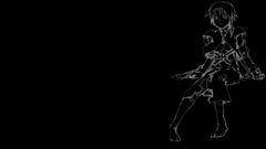 Minimalism anime girls Anime