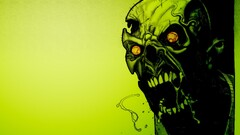 Minimalism artwork Undead zombies