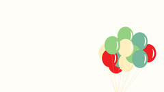 Minimalism balloon colorful