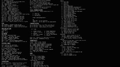 Minimalism black dark Information Linux