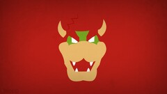 Minimalism bowser mario bros nintendo blo0p villains Super Mario