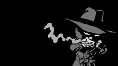 Minimalism calvin and hobbes black