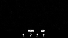 Minimalism calvin and hobbes cartoon monochrome