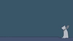 Minimalism cats Simple Background drawing scarf Animals sitting