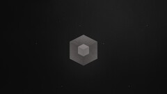 Minimalism Cube simple artwork monochrome Simple Background 3d