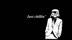 Minimalism dark black stormtrooper