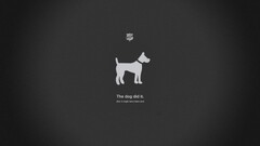 Minimalism dog Simple Background monochrome humor artwork