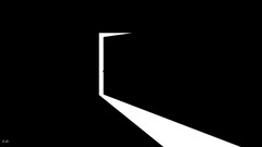 Minimalism door black simple artwork