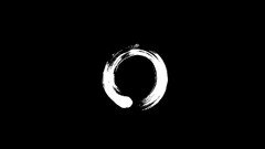 Minimalism ensō circle
