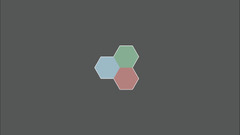 Minimalism hexagon simple gray background Simple Background