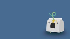 Minimalism humor Simple Background blue background