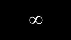 Minimalism infinity monochrome simple black background