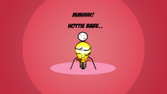 Minimalism lightbulb red background