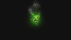 Minimalism logo razer Simple Background black background
