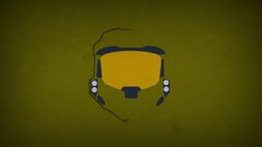 Minimalism master chief halo superhero hero blo0p