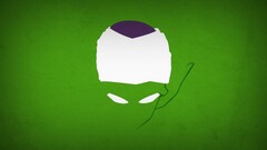 Minimalism Piccolo superhero blo0p green background Green