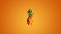 Minimalism pineapples fruit digital art