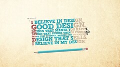 Minimalism quote Pencils Typography Beige cyan