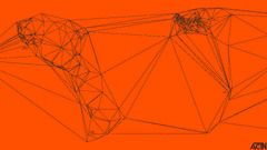 Minimalism Simple Background lines orange background abstract