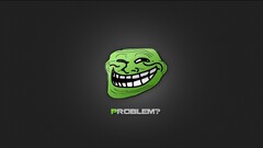Minimalism Troll face Simple Background