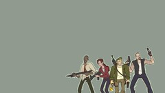 Minimalism video games left 4 dead gun girls with guns