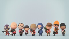 Minimalism video games team fortress 2 artwork