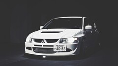 mitsubishi lancer Car monochrome