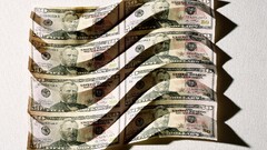 Money dollar bills Simple Background