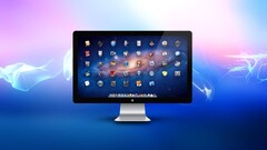 Monitor colorful Technology digital art gradient