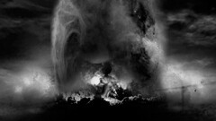 monochrome dark artwork