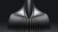 monochrome digital art cgi abstract