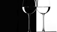 monochrome glass water