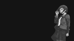 monochrome Simple Background anime girls Anime