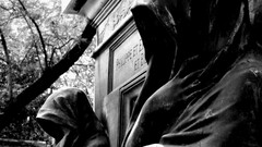 monochrome tomb graveyards