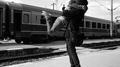 monochrome vehicle train Women Men