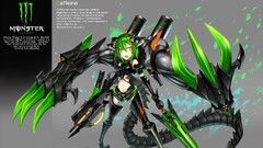 Monster Energy original characters gia anime girls Anime