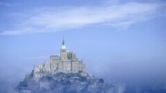 mont saint-michel France Island mist abbey World Heritage Site