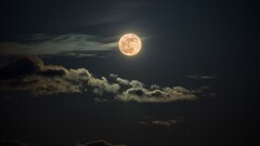 moon clouds sky night sky nature