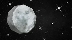 moon Stars simple geometry space art Space