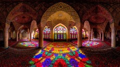mosque architecture Islamic architecture iran colorful interior