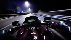 motorcycle night speedometer point of view POV