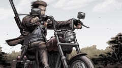 motorcycle the walking dead comic art vehicle weapon