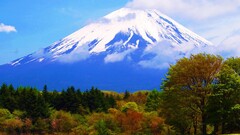 mount fuji Japan Mountains volcano nature landscape