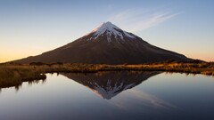 mount fuji landscape reflection Japan volcano Mountains